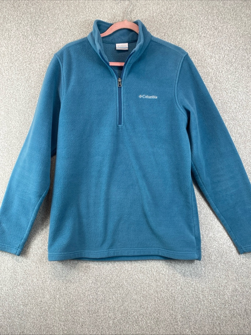 Columbia Womens Blue Cozy Fleece Quarter Zip Pullover Jacket Size M Gorpcore